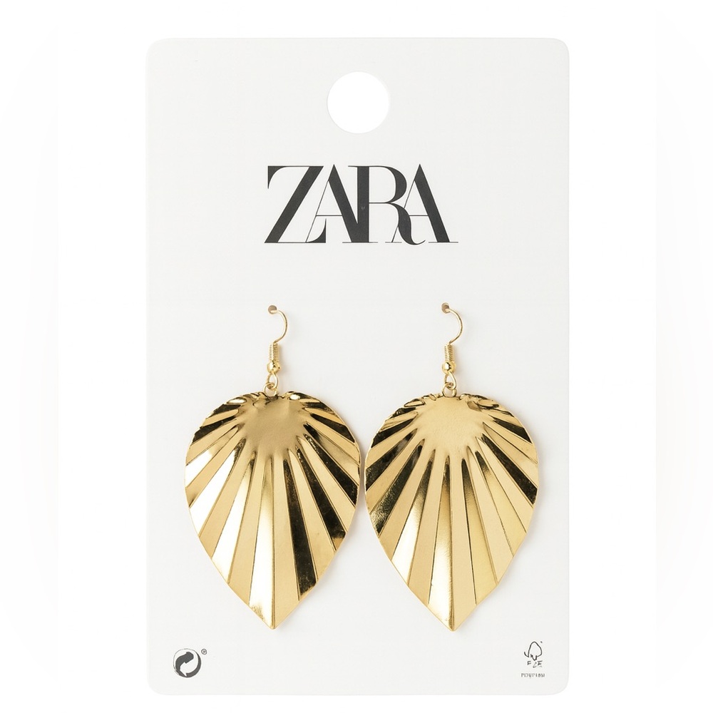 Zara Gold Leaf Earrings